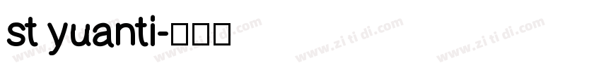 st yuanti字体转换
